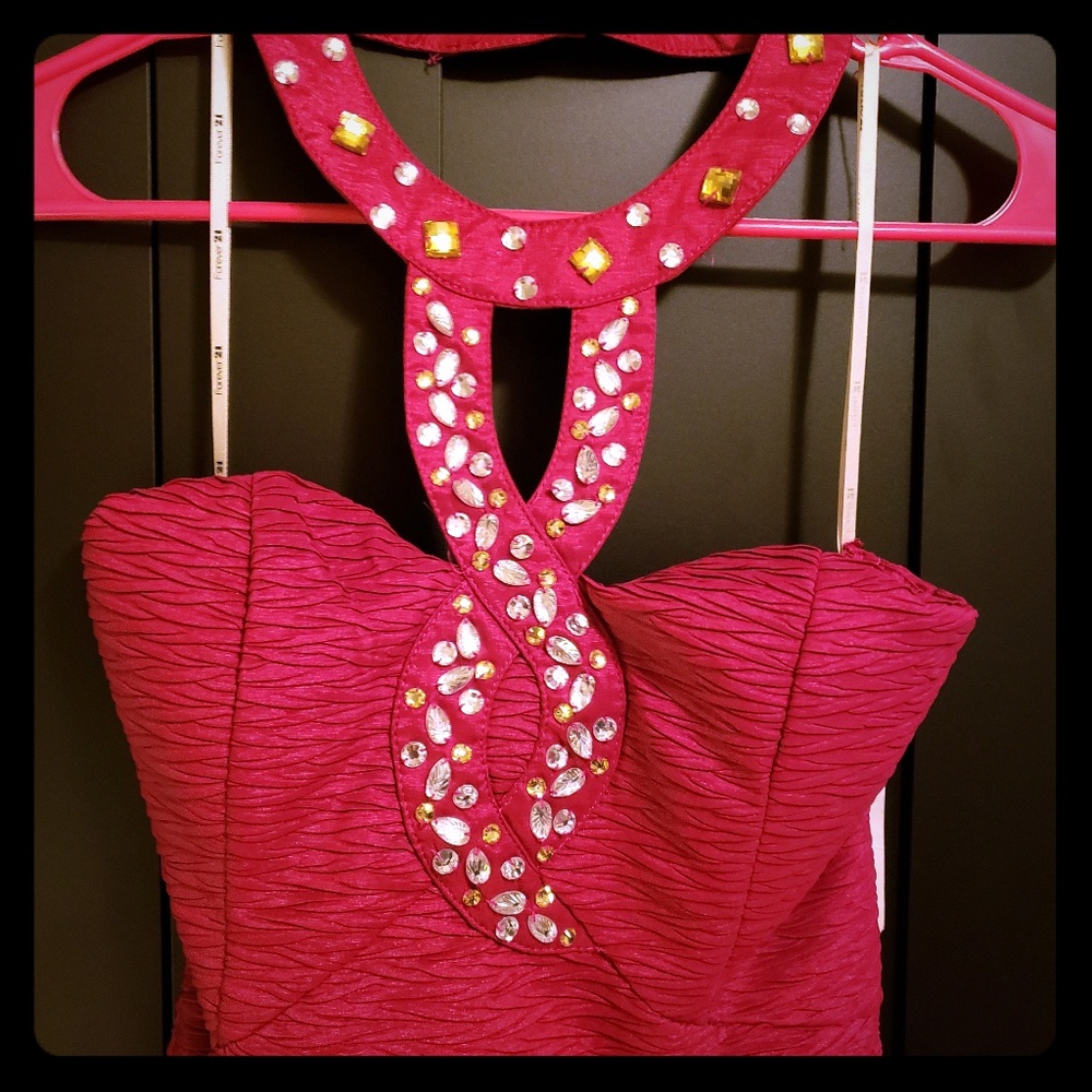 Never worn fuschia dress